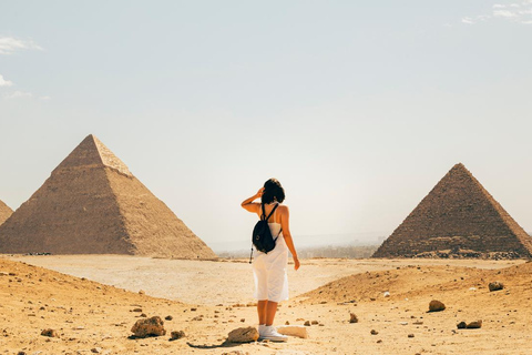 Hurghada: Cairo Pyramids, GEM & Citadel Tour by Flight Hurghada: Cairo Day Trip by Plane with Lunch & Guide