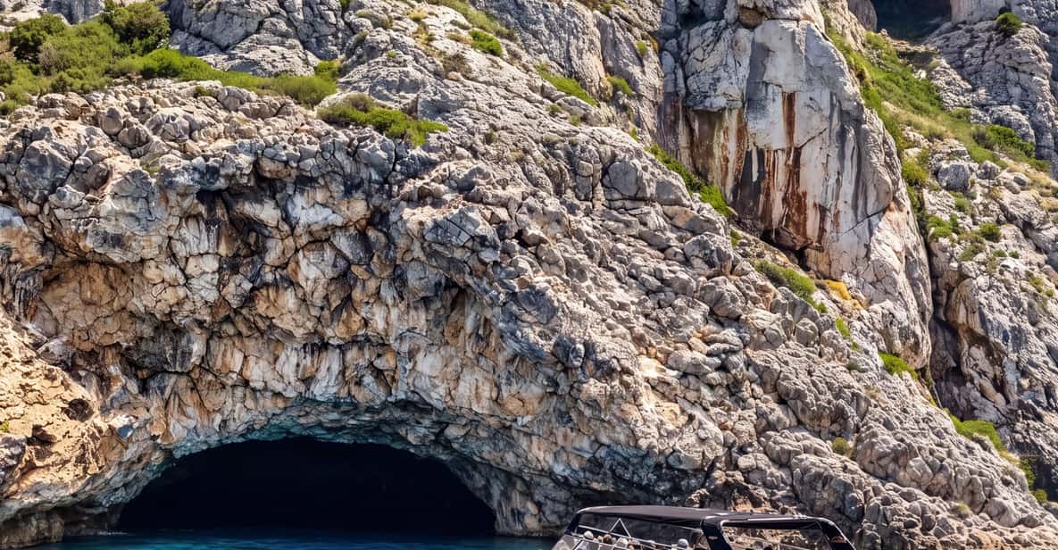 From Kotor: 3h Blue Cave, Swimming and War Tunnels Tour — a boat tour from Kotor, Montenegro