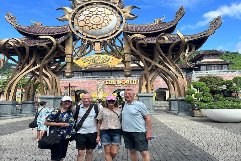 CHAN MAY PORT TO GOLDEN BRIDGE - BA NA HILL BY PRIVATE CAR Private tour with Guide - Cable Car ticket & Buffet Lunch