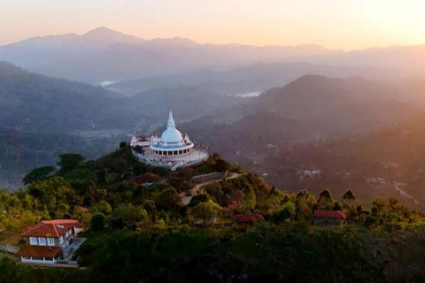 Depuis Ella : visite du temple et du monastère de Mahamevnawa