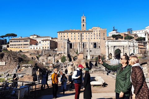 Roma: Coliseu, Arena, Fórum e Monte Palatino para grupos pequenosRoma: Tour pela Arena do Coliseu, Fórum Romano e Monte Palatino