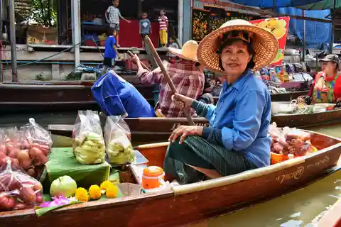 Bootstour zum schwimmenden Markt von Damnoen Saduak