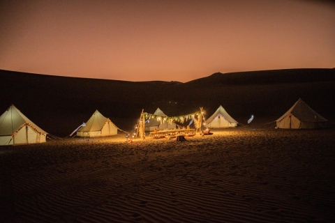 Ica: Night in the desert in camp | Buggie and Sandboarding |