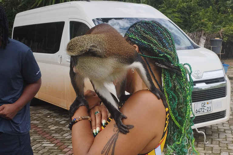 Região de Volta; Santuário de macacos de Tafi Atome e cascata de Wli ...