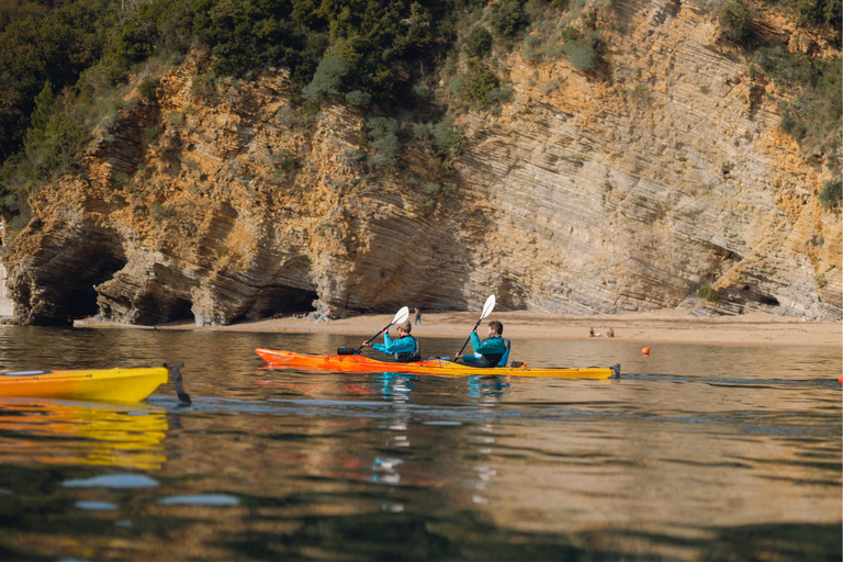 Budva: Winter Sea Kayak Tour to Caves & St Nicholas Island