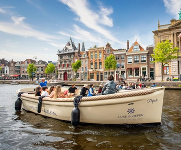 Haarlem: Cruzeiro guiado pelo Canal dos Destaques em barco aberto