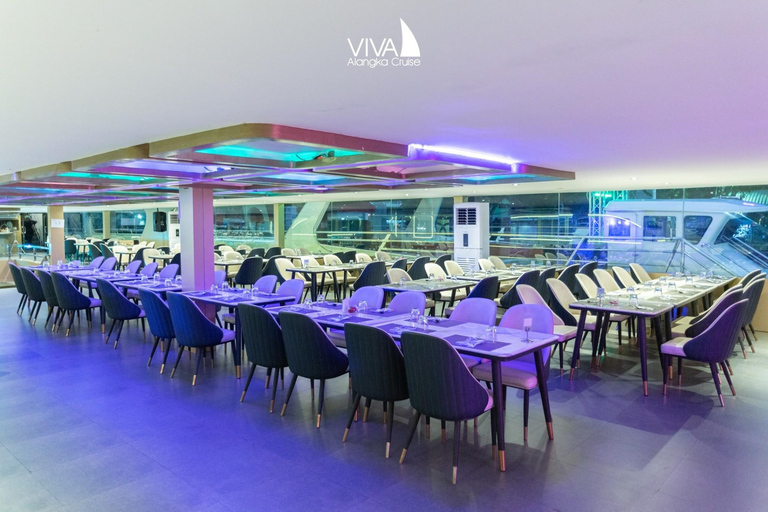 Bangkok : Dîner-croisière Viva Alangka Chao PhrayaProgramme de croisière au coucher du soleil à ICONSIAM Pier 4