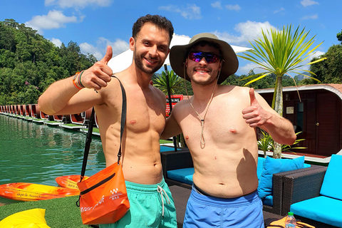 Phuket or Anywhere: Private Boat Cheow Lan Lake>Diamond Cave Option 2: From Krabi with Roundtrip Hotel Transfer