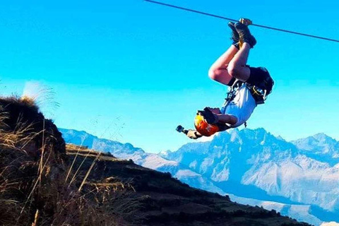 Från Cusco: Sacred Valley halvdagsutflykt med zipline