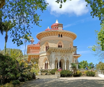 Sintra: Pena Palace. Maurische Burg. Regaleira. & Monserrate