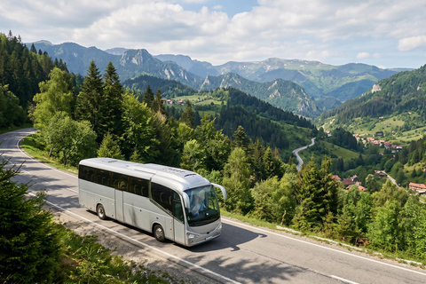 Bucharest-Dracula Castles, Peles-Cantacuzino-Brasov Day Tour COACH TOUR Audio guide in 24 languages