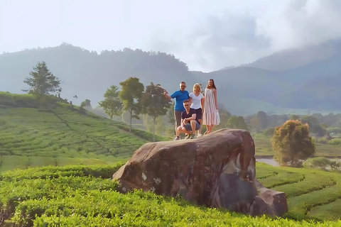 Bandung: cratere vulcanico, sorgenti termali, bagni di fango e tè