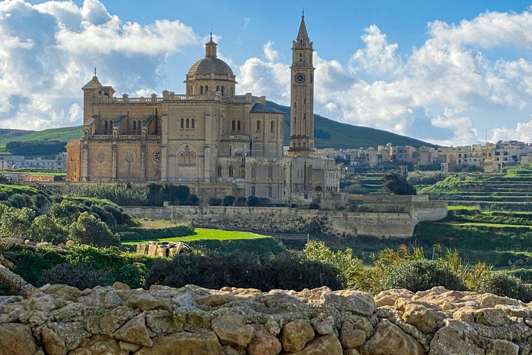 From Bugibba: Comino and Gozo Cruise with Swim Stops