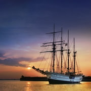 Singapore: Sunset Tall Ship Cruise with 4-Course Meal | GetYourGuide