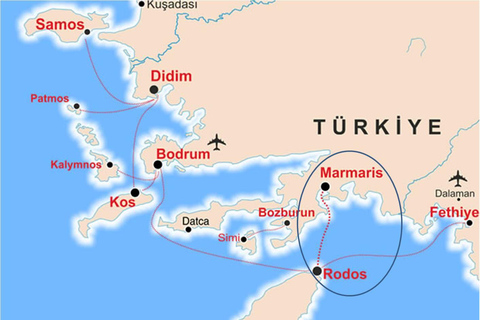 Marmaris: Rhodes Round Ferry Ticket and Hotel Transfer Rhodes Ferry Ticket – No Hotel Transfer