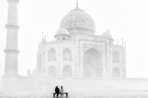 From Delhi: Taj Mahal, Agra Fort, and Baby Taj Tour by Car Agra: Guided Tour without Transportation or Entry Tickets