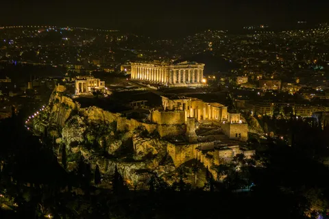 Athènes et le Pirée : Visite nocturne privée