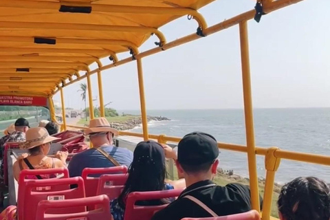 Cartagena: CITYTOUR ALL DAY, HOP ON HOP OFF AT ANY POINTCartagena: Discover emblematic places by double-decker bus