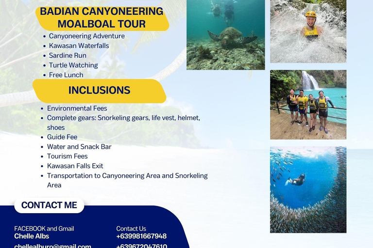 BADIAN: Canyoneering Adventure with Kawasan Falls
