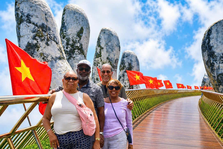 Da Nang: Ba Na Hills Late Start, Foot Massage & Local Food 4s private car + Cable car QR code ticket | NO guide & lunch