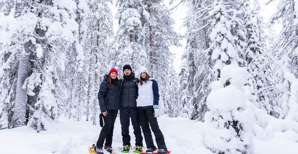 Saariselkä: Snowshoe Trip for Ice Fishing