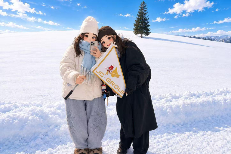 From Sapporo: Snow Fun, Shirahige Falls & Ningle Terrace