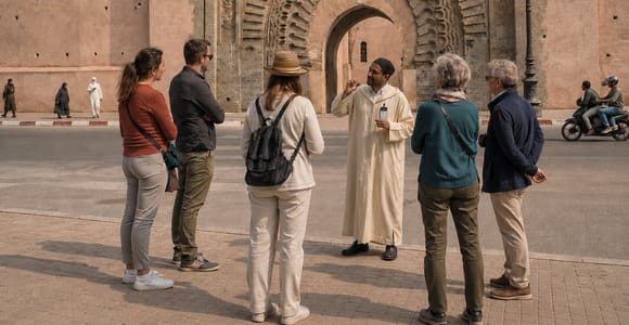 Marrakech : visite des tombeaux Saadiens, du palais de la Bahia, de la Kasbah et de la médina