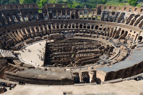 Roma: Tour pelo subsolo do Coliseu e pelo piso da arenaTarde Tour nos subterrâneos do Coliseu