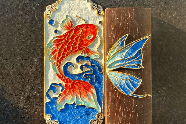 Guangzhou: Create Your Own Cloisonné Enamel Artwork Coaster or Bookmark