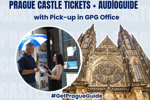 Ingresso para o Castelo de Praga e audioguia com recolha no escritório da GPG