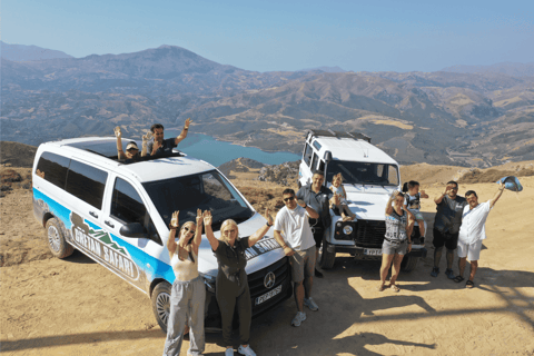 Rethymno: Full-Day Land Rover Safari to Preveli Pickup from Georgiopouli