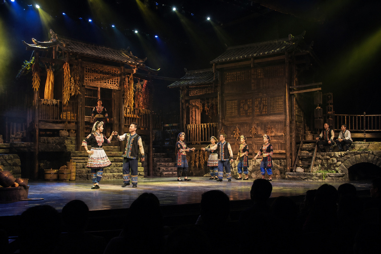Zhangjiajie: Charming Xiangxi Show Tickets Zone A Ticket & Private Round-Trip Hotel Transfers