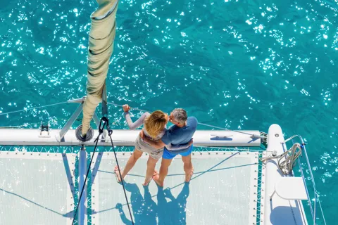 KOS : Croisière d'une journée en catamaran - Nage, plongée en apnée, nourriture et boissons !