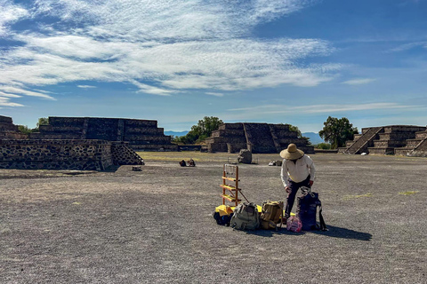 Pyramides de Teotihuacan : billet d'entrée coupe-file