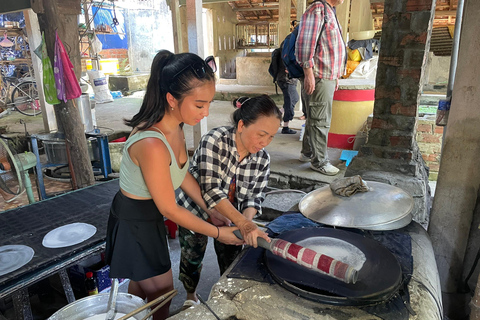 Hoi An: My Son heiligdom, mandboot, rijstpapier en lunch