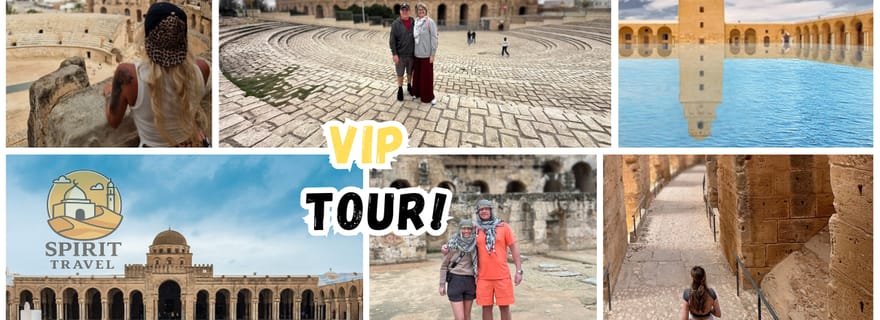 Visite VIP : El Jem, Kairouan, Monastir/Sousse|Prise en charge incluse