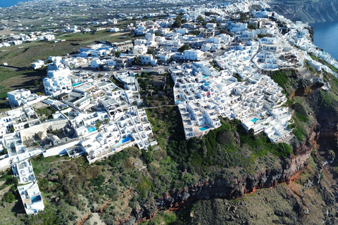 Santorini: Red Sands to Peaks Drive with Pickup included