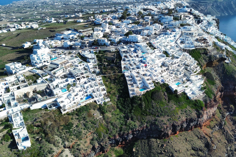 Santorini: Red Sands to Peaks Drive with Pickup included