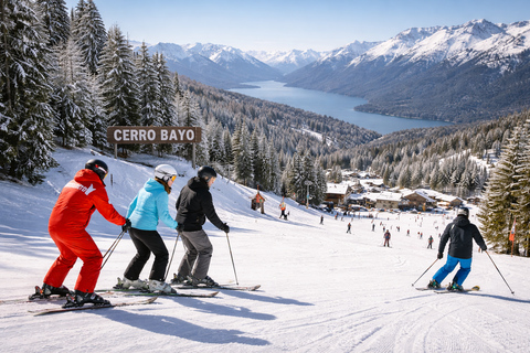 Bariloche: Skiing or Snowboarding Lesson on Cerro Bayo + Transfer and Equipment So, here's what's included: shuttle, guide, gear, plus a 2-hour shared ski lesson.