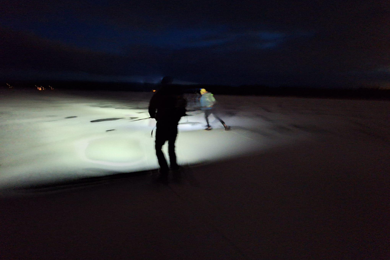 Stockholm: Ice Skating with fire & chance of Northern Lights