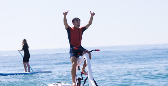 Paddle Bike Explorer through the Bay of Roses and the canals
