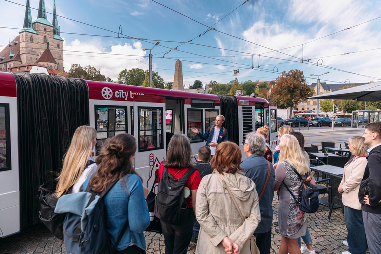 Bus tour through Erfurt's old town Old Town Express - ride the articulated bus