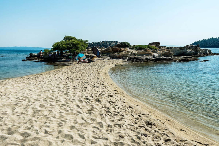 Thessaloniki: Day Trip to the Turquoise Waters of Lagonisi with Beach Bar