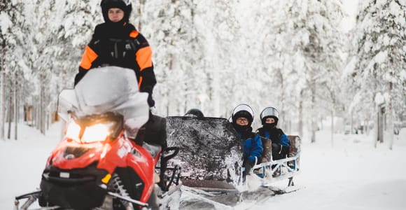 Levi: Easy Snowmobile Tour Perfect for Beginners