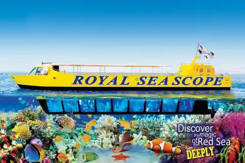 Baia di Makadi: Crociera sottomarina Royal Seascope e sosta per lo snorkeling
