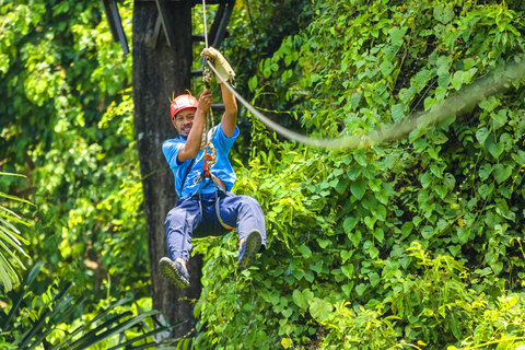 Krabi: Zipline, ATV &amp; Top Rope Climbing-upplevelseZipline hela dagen