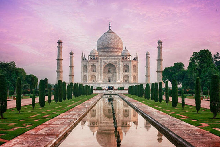 From Delhi: Taj Mahal & Agra Private Day Trip with Transfers Air-Conditioned Car, Driver, Guide, Monument Tickets & Food