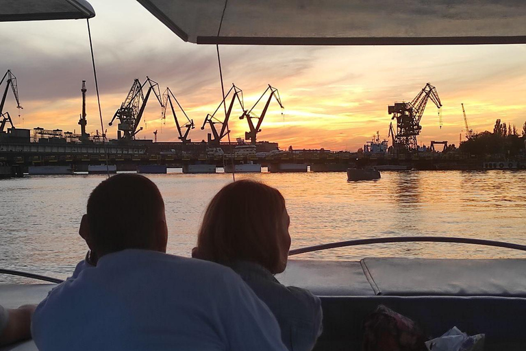 Gdańsk: Eko Rejs po Motławie o zachodzie słońca z Prosecco