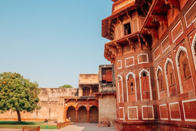 Desde Mumbai: Excursión en el mismo día al Taj Mahal y al Fuerte de Agra con vueloRecorrido con vuelos y entradas