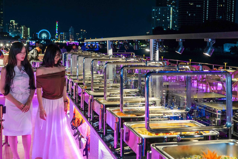 New Super Galaxy Chao Phraya Dinner Cruise from ICONSIAM Rooftop or Bow Open-Air 360° Seat